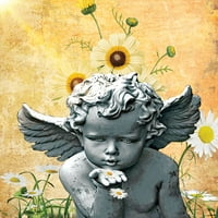 Ispis plakata anđela i tratinčica-Ivonne Coleman Bernie
