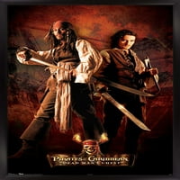 Diesne Pirati s Kariba: Škrinja mrtvaca - Poster Jacka i volje na zidu, 14.725 22.375