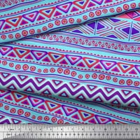 Poliesterska krep Tkanina Od aztečkog geometrijskog tiska, tkanina za šivanje širine dvorišta