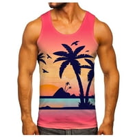 Muška ljetna majica za surfanje na plaži ležerni prozračni gornji dio bez rukava Plus size široka majica bez rukava