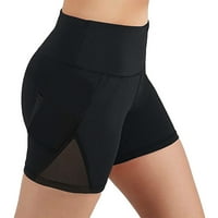 ; ženske joga kratke hlače visokog struka sa bočnim džepovima kompresijske biciklističke kratke hlače za trčanje