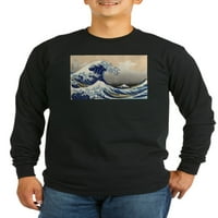 Cafepress - Veliki val Hokusai - tamna majica s dugim rukavima