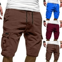 Casual sportske kratke hlače, Plus Size muške teretne kratke hlače s više džepova, opuštene ljetne hlače za plažu