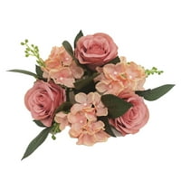 ručno izrađena imitacija ruže u europskom stilu ukras stola umjetni cvjetni svijećnjak svečani ukras ruža