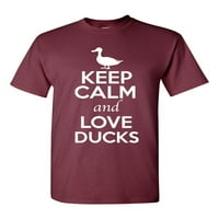 Budite mirni i ljubav patke majice za ptice životinje za odrasle majice