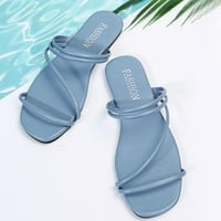 GUZOM WOMAN Ljetne sandale Clearment Nova modna ravna sandala cipela plaža otvoreni nožni prst rimske cipele-
