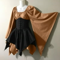 Ženske Plus size rasprodaja $ ženska gotička retro odijela za korzet dugih rukava s dugim rukavima u crnoj boji