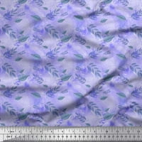 Soimoi pamučna kambrična tkanina Tekstura i lišće dekor tkanina tiskano dvorište široko