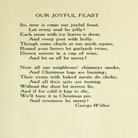 Naš radosni praznik Božić u poeziji ispis plakata Georgea Eakes-Vitera