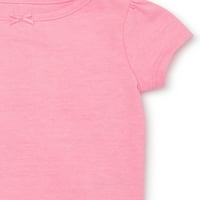 Majice s prugama i printom za djevojčice u donjem dijelu, 3 inča