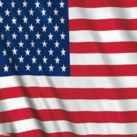 Plakat zastave Sjedinjenih Država na zidu 22.375 34