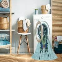 Ahgly Company stroj za pranje za pranje zatvorenih okruglih prijelaznih prostirki plave lagune, 3 'krug