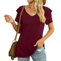 Zodggu tunik bluza majice za žene ponude ljetna moda v majice za vrat udobne ležerne majice za odmor u trendu