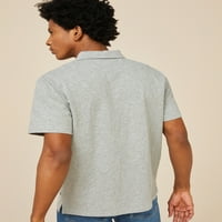 Besplatno montaž muške polo majice s kratkim rukavima s džepom