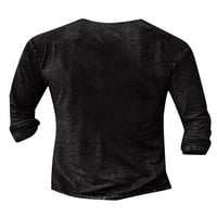 Bomotoo muškarci retro bluza 3D digitalni print redoviti fit pulover dnevno nošenje ležerne majice dugih rukava