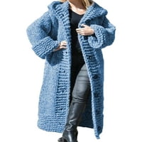 ; / Ženski džemperi, vrhovi, pleteni džemperi dugih rukava, jednobojni džemper, široki kardigan, pletenina, šik