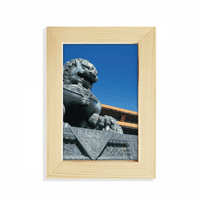 Lav Nebeski carski porculanski stolni prikaz fotookvir umjetnička slika