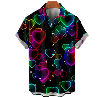 Muška Ženska majica s uzorkom srca od 3 inča-ulični modni tisak, Dječji vrtić-160,03
