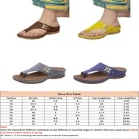 Crocowalk žene klizi solidne papuče u boji bez sandala dame cipele ljeto udobne metalne kopče klinovi sive 9,5