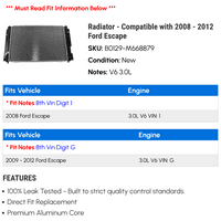 Radijator - kompatibilan sa - Ford Escape 2011