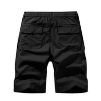 amidoa muške kratke hlače inseam rastezanje struka struka teretni kratke kratke hlače Ultimate Comfort Linen kratak