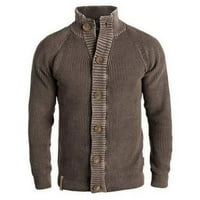 Muški jesen / zimski kaput Camo Moda Prugasti retro trend pleteni džemper dugih rukava Termalni široki kaput Plus