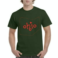 Arti - Muška majica kratki rukav - Ohio karta