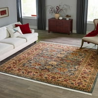 Jedinstveni edinburški tepih od 8 metara plavog i smeđeg cvjetnog boemskog tepiha savršen je za blagovaonicu dnevnog