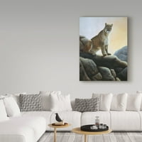 Zaštitni znak likovna umjetnost 'cougar' platno umjetnost Rusty Frentner