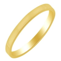 Ravni zaručnički prsten od žutog zlata 14k veličina prstena - 14