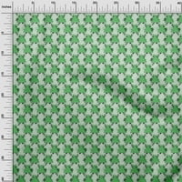 pamučna svilena Zelena Tkanina Geometrijski Šivaći obrti otisci na tkanini širine dvorišta