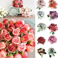 Postavite ružu koje drži cvijeće buket mladenka vjenčana fotografija rekviziti Umjetno lažno cvijeće