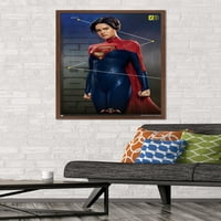 Zidni plakat-triptih iz stripa Flash Supergirl, 22.37534 uokviren