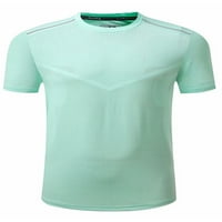 Muška majica s kratkim rukavima majica s kratkim rukavima jednobojne majice za mišiće prozračna majica atletski