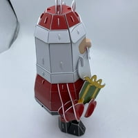 Božićna 3-inčna igračka slagalica Djed Mraz Snjegović Los Orašar papirni model trodimenzionalne zagonetke obrazovne
