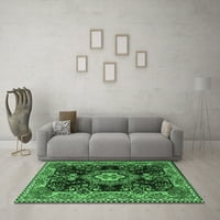 Tradicionalni tepisi u smaragdno zelenoj boji, kvadratni 5 stopa