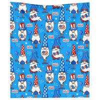 Fraigo America Flag deka flanel bacaju deke, Vintage Star Stripes zastave toplo ugodno plišano luksuzno pokrivač