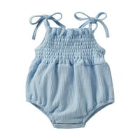 Odjeća za penjanje za djevojčice jednobojni kombinezon bez rukava bodi za bebe modna odjeća za bebe od 3 mjeseca