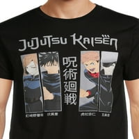 Jujutsu Kaisen muške grafičke majice s kratkim rukavima, 2-pak, veličine S-3xl