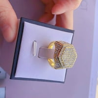 Kayannuo Clearance muški modni dijamantski modni kreativni kvadratni dijamantni nakit nakit