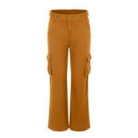 4. srpnja ženske teretne hlače za rad Ženske boje više džepnih traperica traperice casual hlače ženske joge hlače