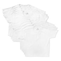 Muške bijele majice bez rukava s izrezom u obliku slova M. A., pakiranje