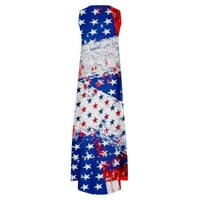 Ženska haljina za Dan neovisnosti, Ženska ljetna ženska Sling haljina za Dan neovisnosti s printom američke zastave,