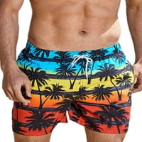 Muške ljetne kratke hlače srednjeg struka, cvjetne kratke hlače za plažu, Ležerne mini hlače, Svečana odjeća za