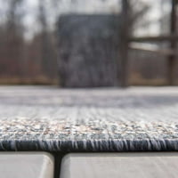 Jedinstveni tkalački stan Starinski unutarnji vanjski tradicionalni tepih ugljen sivi prirodni 2 ' 6 '1 trkač