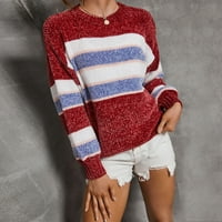 Preveliki Ženski džemper s okruglim vratom s dugim rukavima, krojen po mjeri, pulover džemper, vrhovi