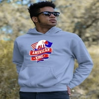 All American King 4Th July Hoodie Men -Sliku od Shutterstock, Male Medium