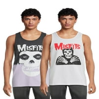 Muška majica s uzorkom Misfits Men 's & Big men' s, 2 kutije, veličine S-3XL