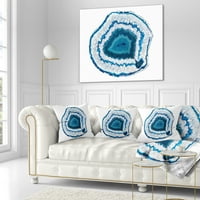 Dizajnerski kristal plavog ahata-apstraktni jastuk za bacanje-18.18