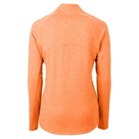 Ženski rezač i buck narančasta utsa roadrunners adapt eko pleteni reciklirani puni zip jaknu